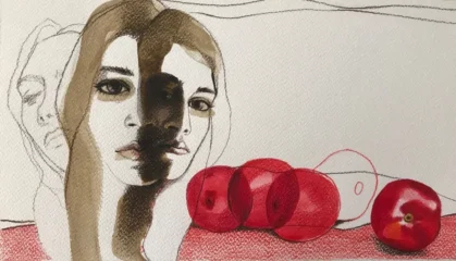 artwork by Mahnaz Shojaeian